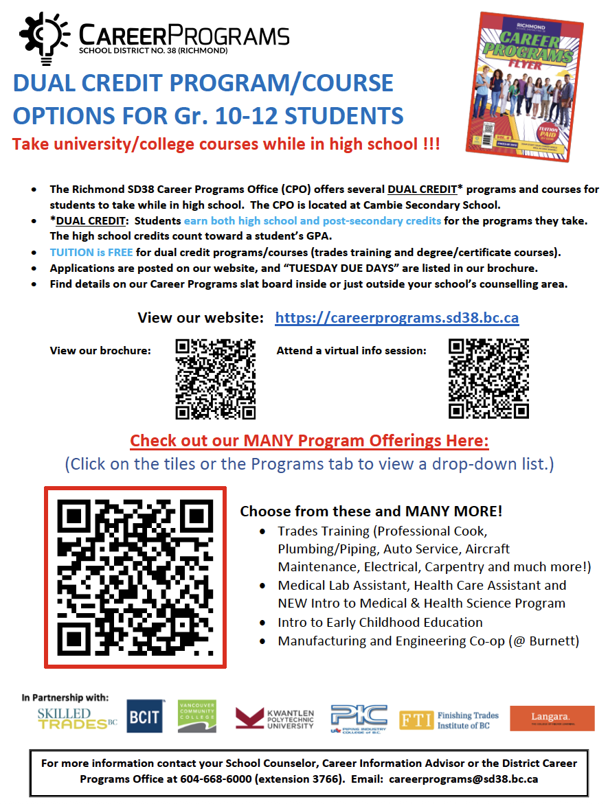 2026-27 Career Programs